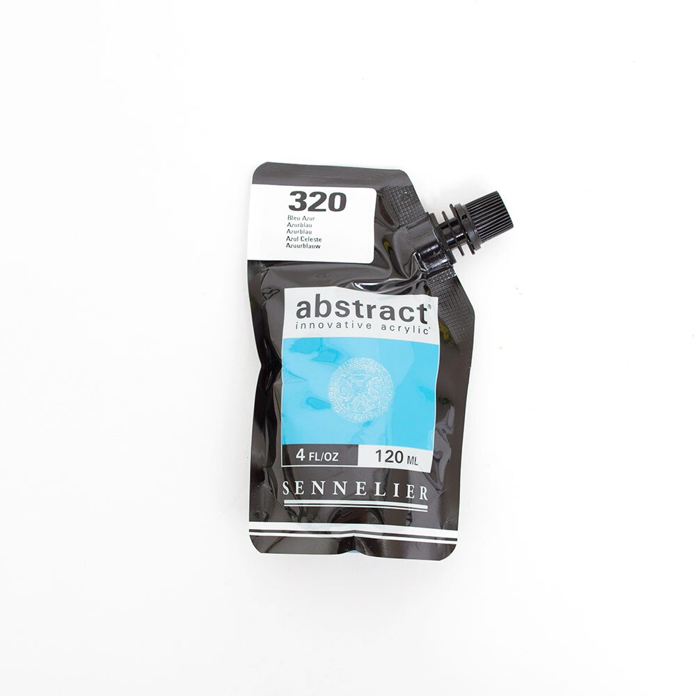 Abstract, Acrylic, Art & School, 120ml, Satin, 242861, Azure